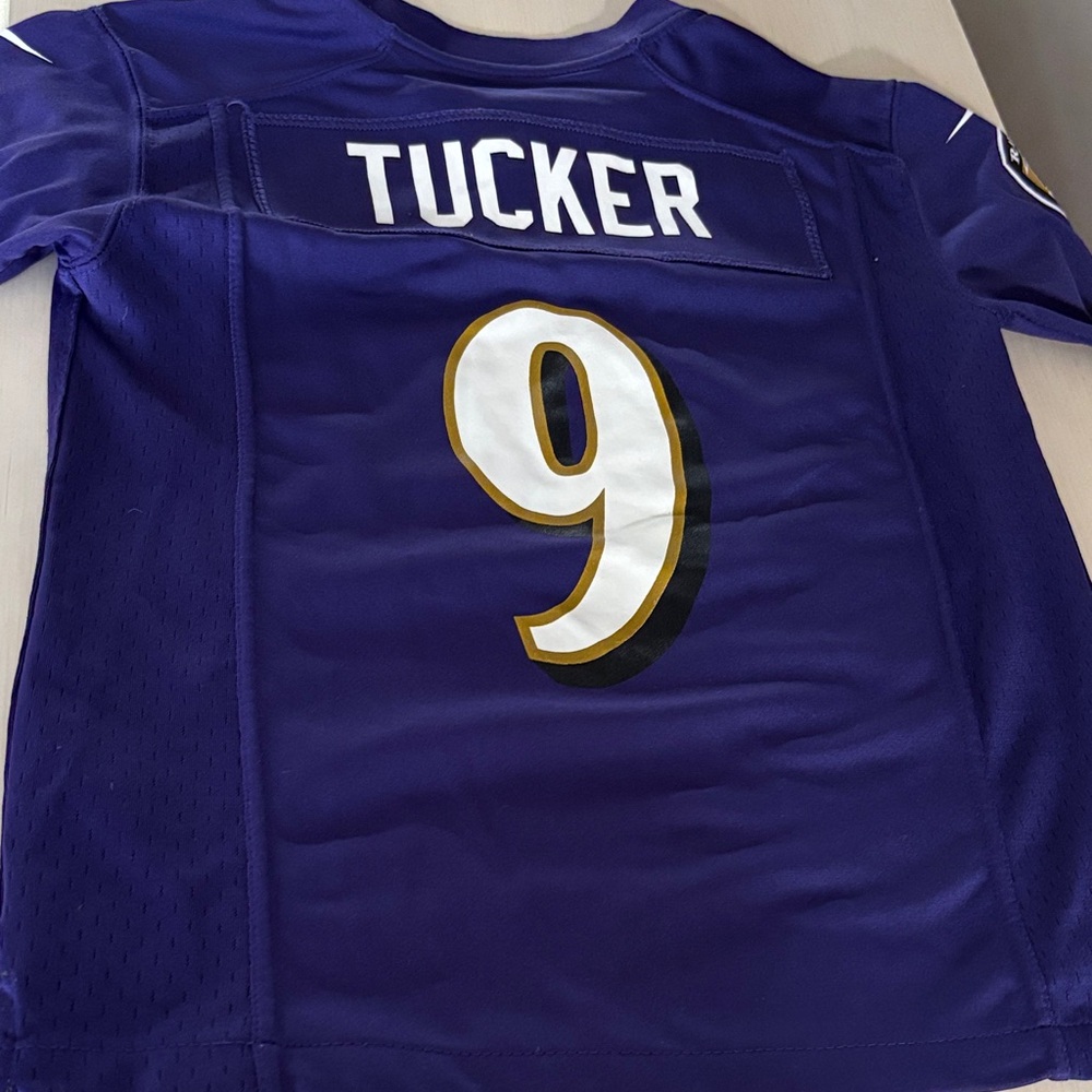 NFL Ravens Purple Jersey with Gold Accents